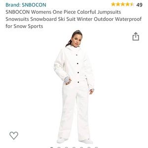 Ski suit snowsuit in white — Brand new wit…